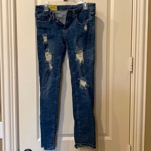 Machine skinny jeans